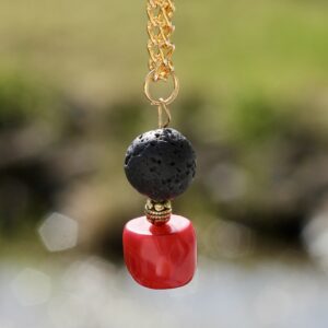 Lava stone necklace